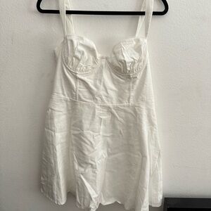 white beginning boutique dress